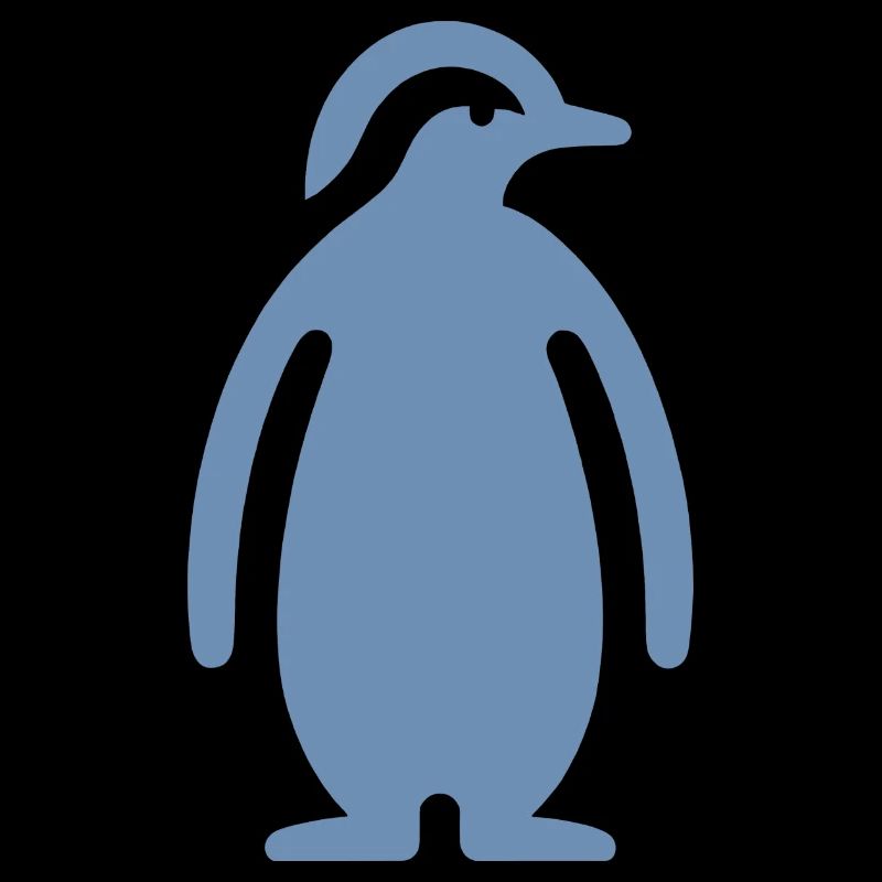 Penguin Silhouette Elegant Design