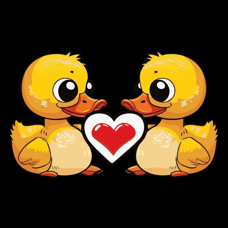 Ente Paar Valentinstag