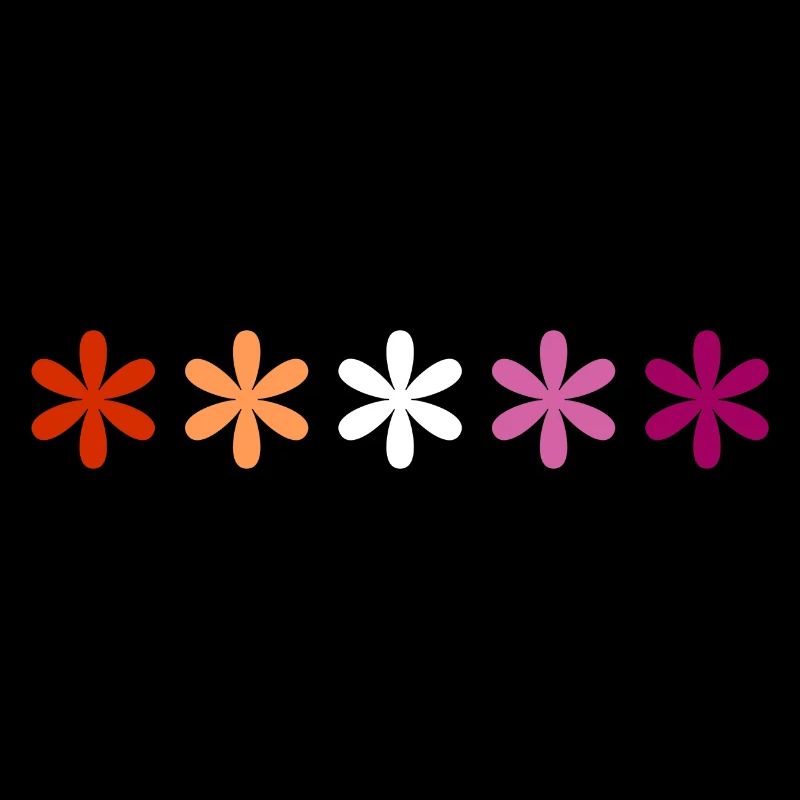 Subtle Lesbian Pride flowers