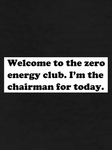 Zero Energy