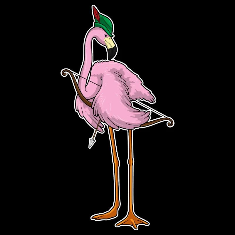 Flamingo Archer Bow Bow Bow