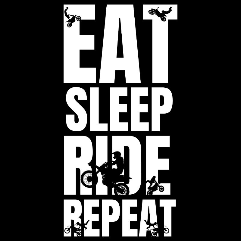 Manger dormir rouler une moto répéter