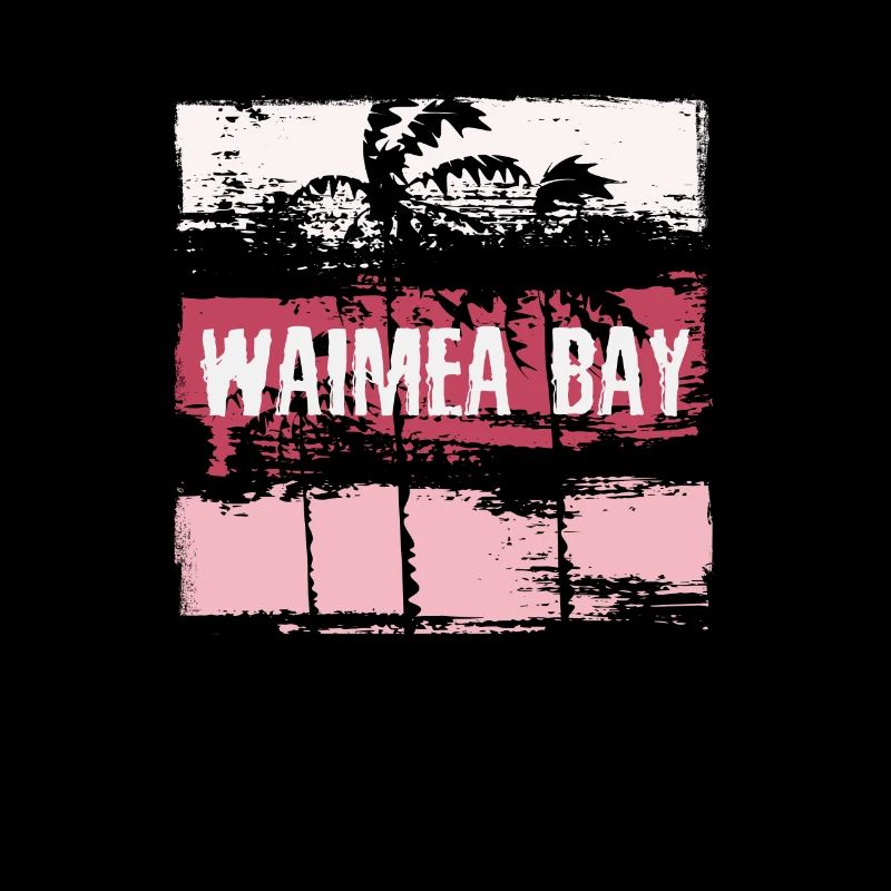 Waimea Bay Oahu Hawaï vacances Souvenir abstrait