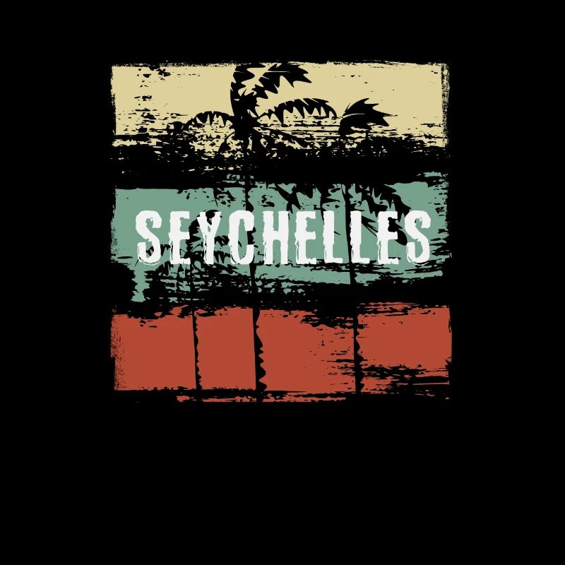 Seychelles Artistic Vacation Souvenir Abstract