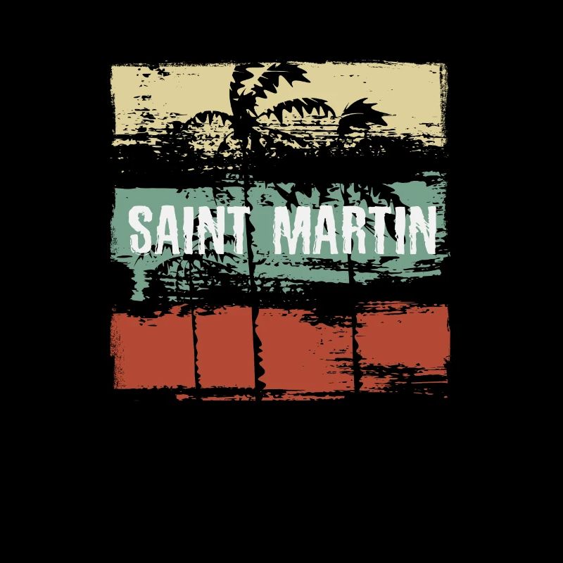Saint Martin Artistic Vacation Souvenir Abstract