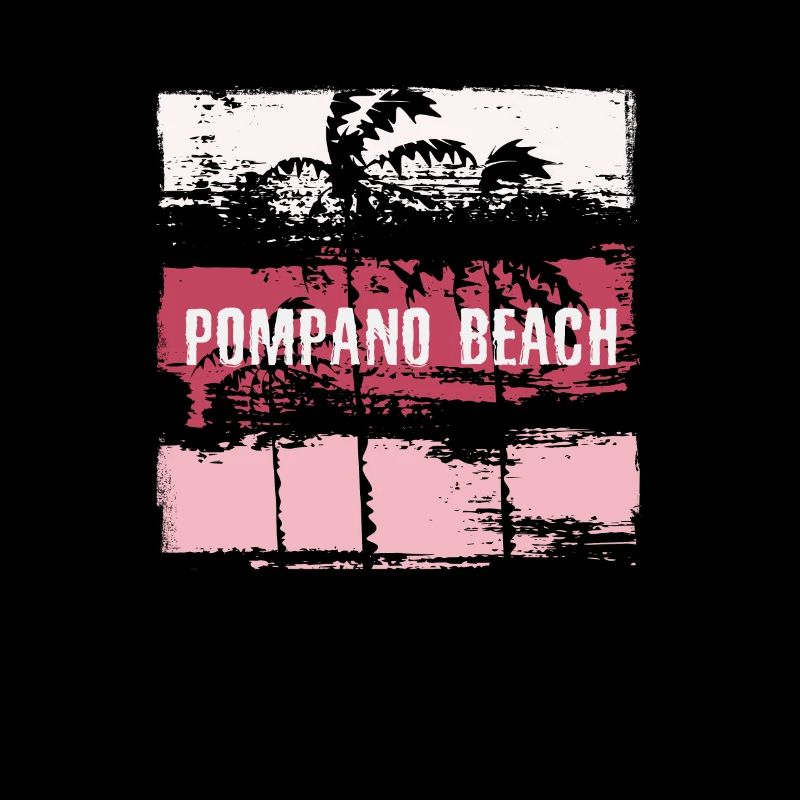 Pompano Beach Florida Vacation Souvenir Abstract
