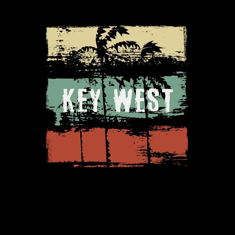 Key West Florida Artistic Vacation Souvenir