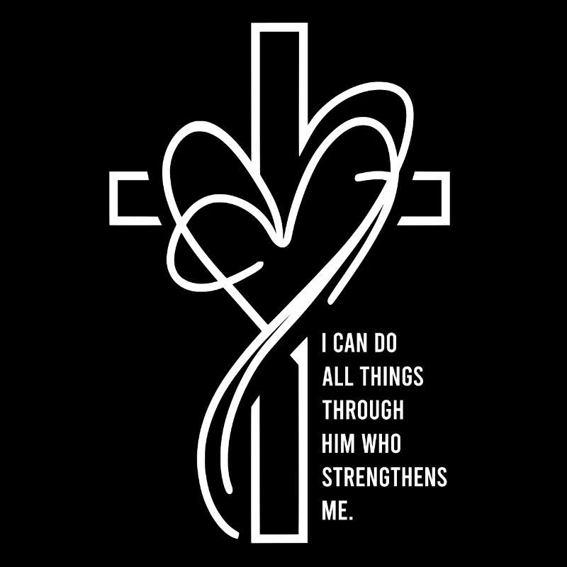 I Can Do All Things Through Him Bibelvers Geschenk