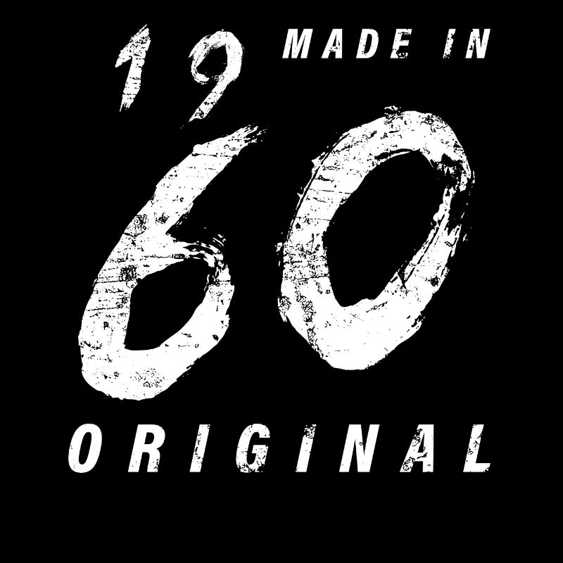 Made In 1960's Original Birthday Grunge Distressed