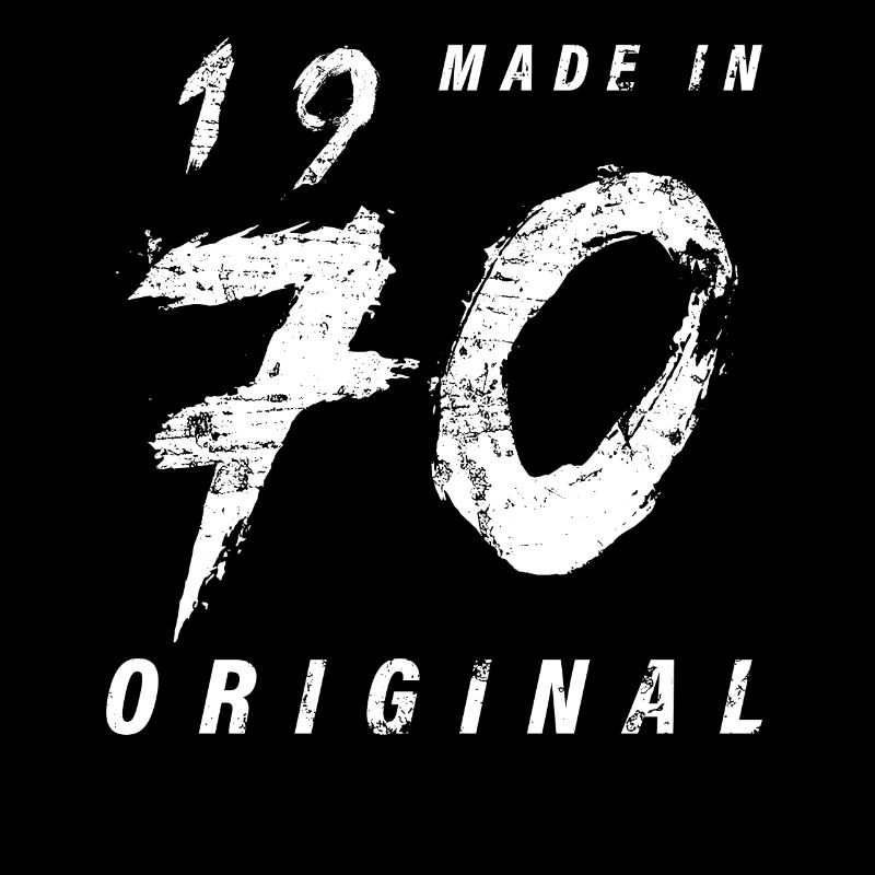 Made In 1970 Original Geburtstag Grunge Distressed