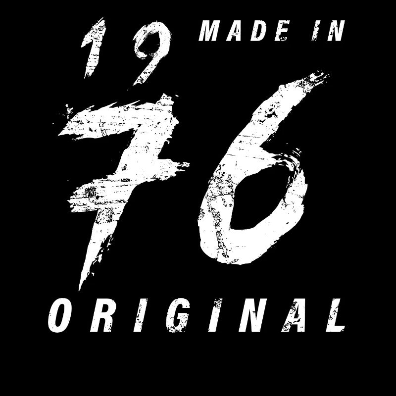 Made In 1976 Original Geburtstag Grunge Distressed