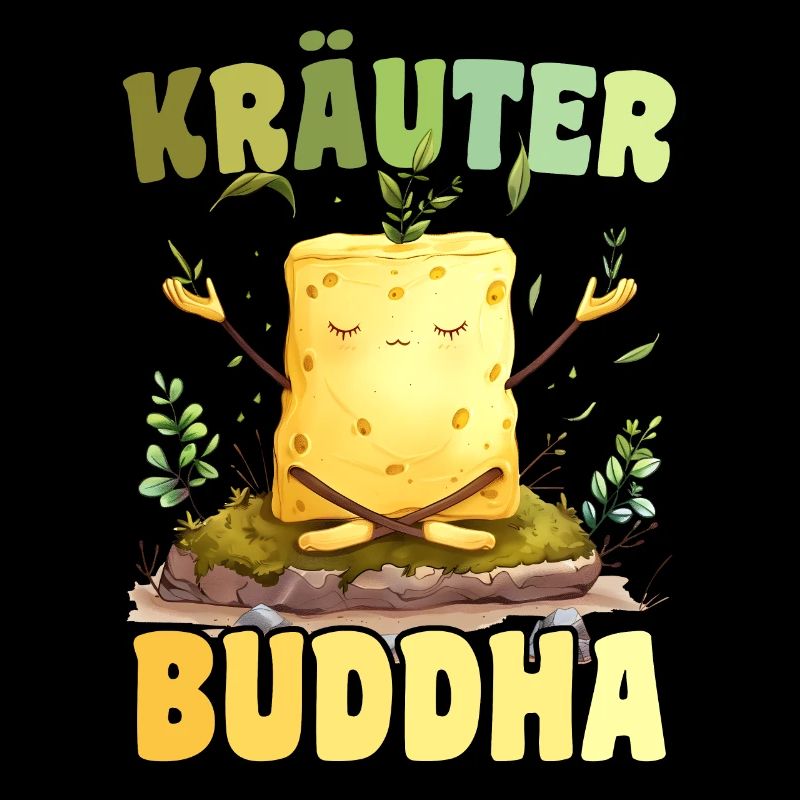Herb Butter HerbsBuddha Funny Yoga Meditation