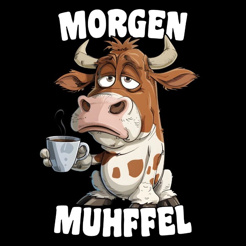Matin Grouch Matin Muhffel Café Drôle Vache