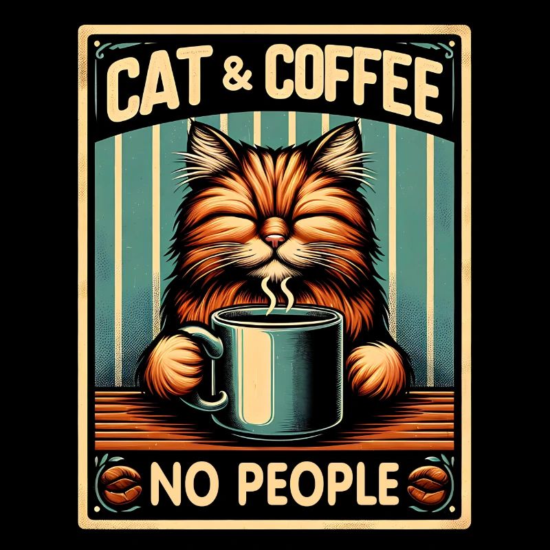 Le chat et le café, pas les gens
