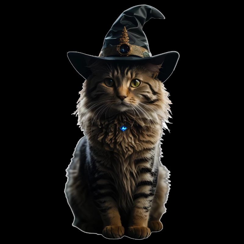 Chat sorcière Halloween