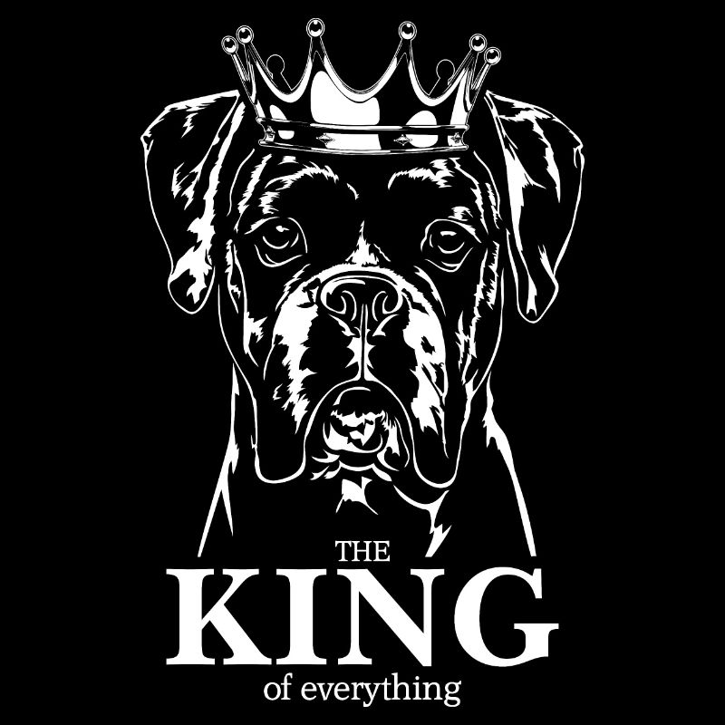 BOXER King Hundespruch Hunde Hund Wilsigns
