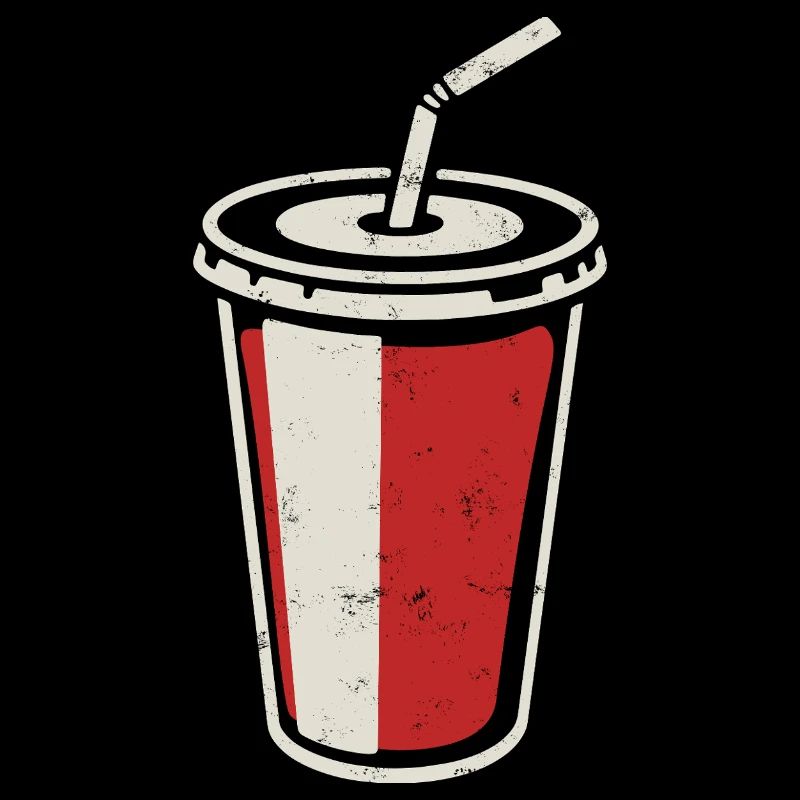 Gobelet Coca avec paille - boisson glacée