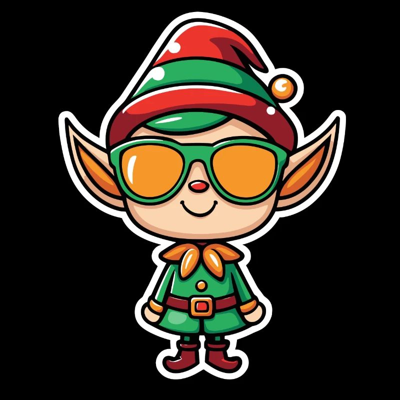 Dessin de Noël elfe