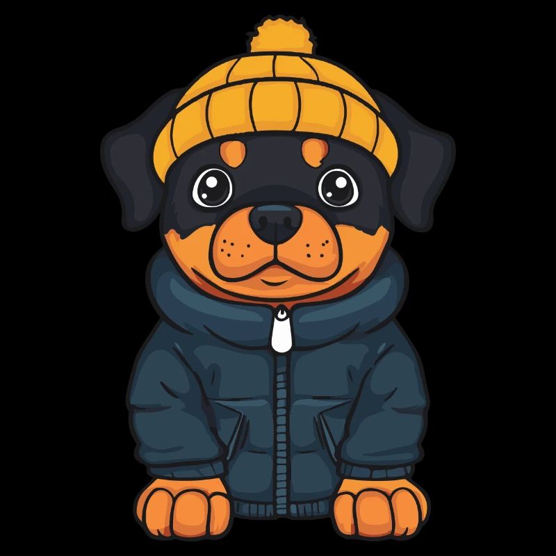 Rottweiler Dog Winter