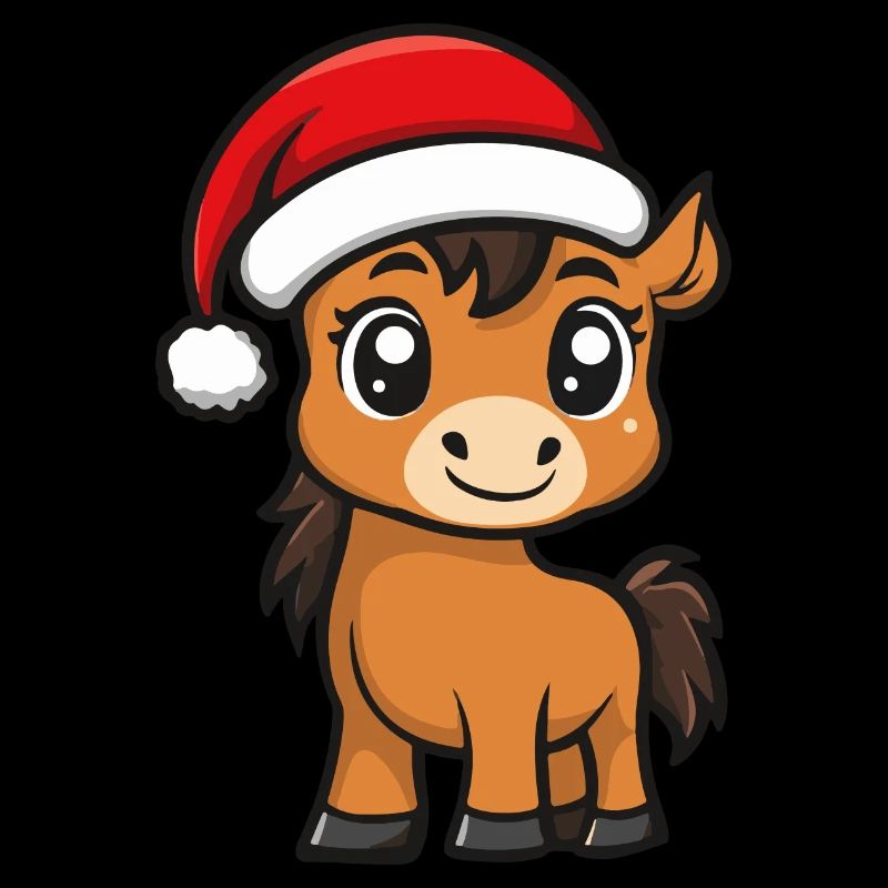 Pferd Weihnachten Niedlich