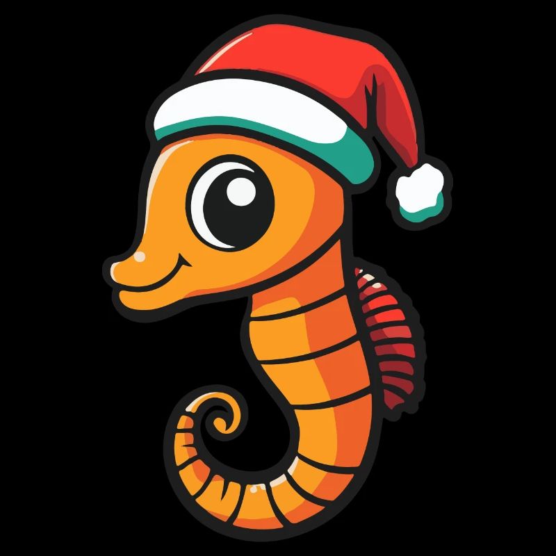 Seepferd Weihnachten Niedlich