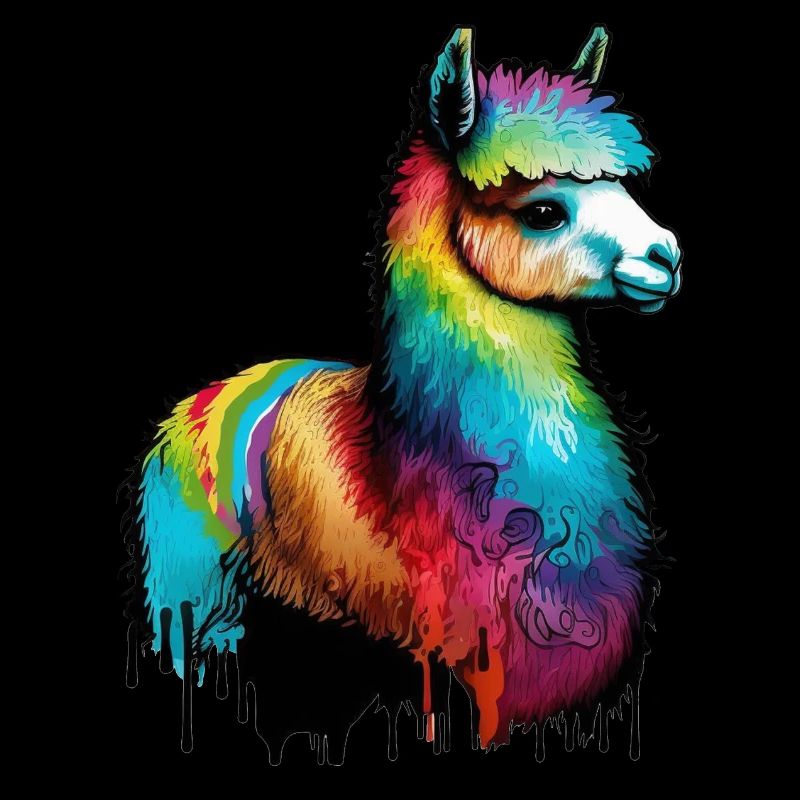 Gouttes de pluie de lamas d’alpaga
