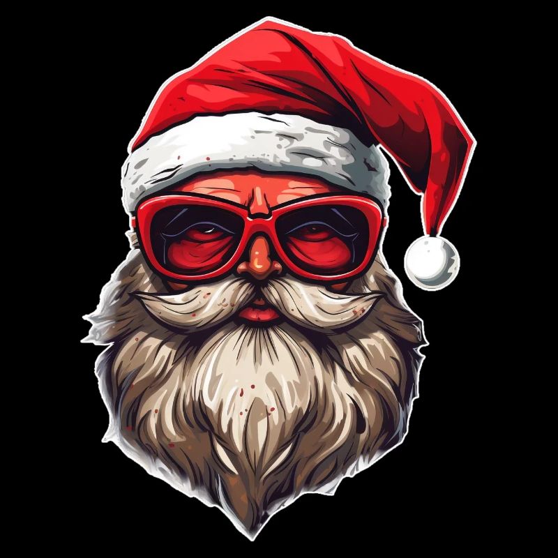 Conception du logo Ugly Christmas Santa Clause
