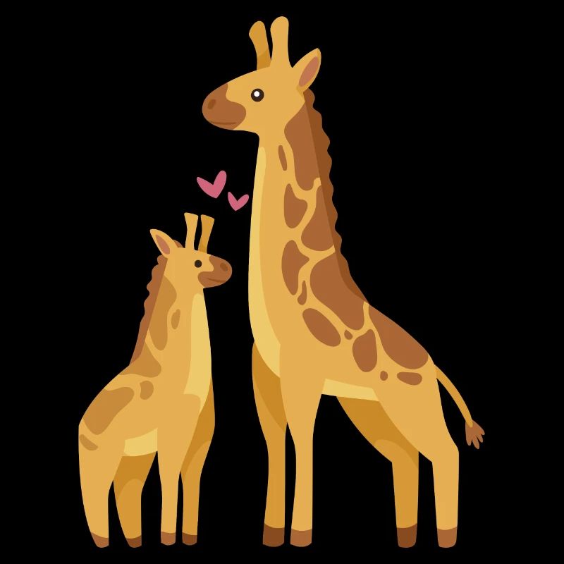 Mama Giraffe mit ihrer Tochter