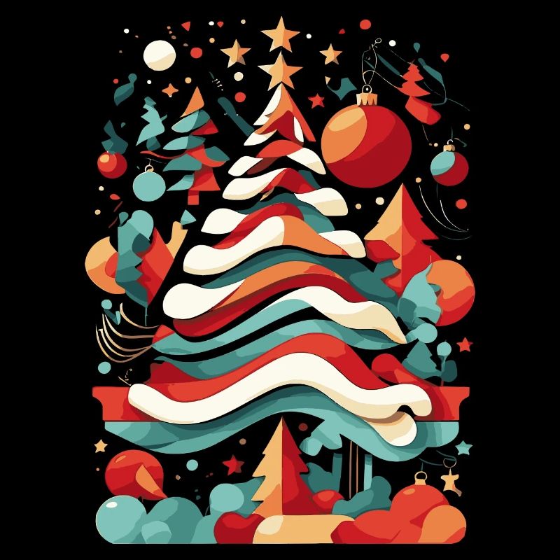 Arbre de Noël abstrait