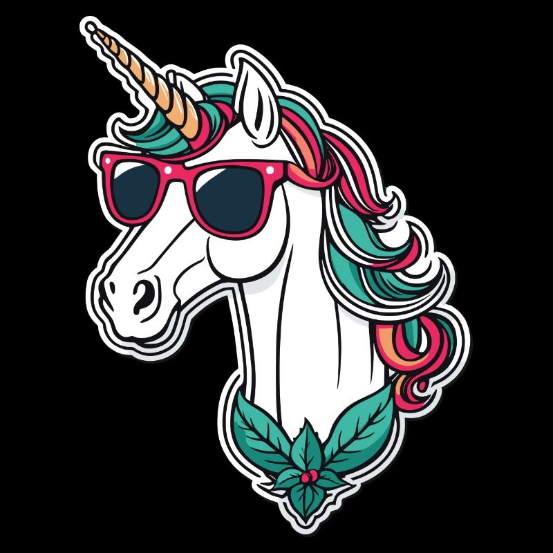 Dessin de Noël Licorne