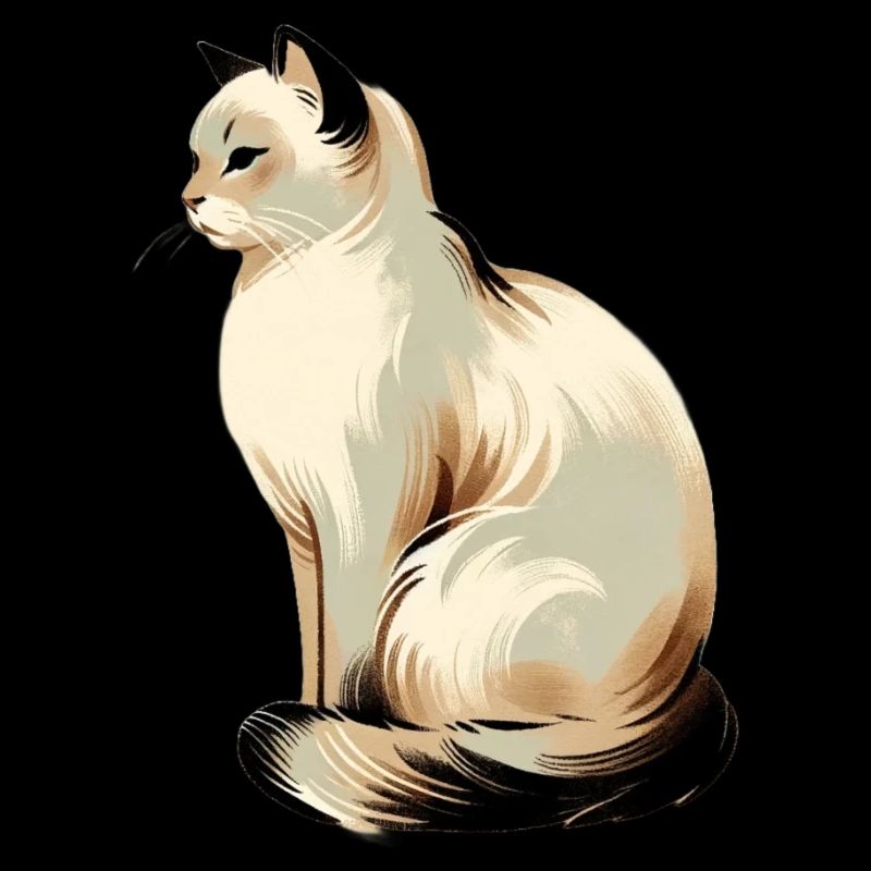 Whimsical, elegant cat graphics - Purrfectly Cra