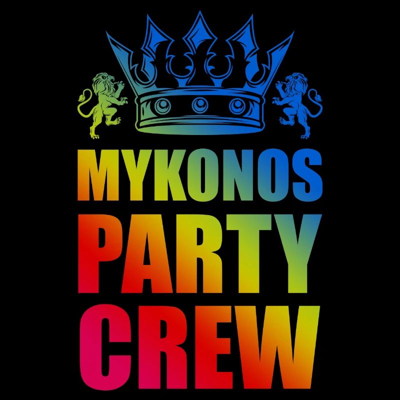 Mykonos Party Crew Spruch