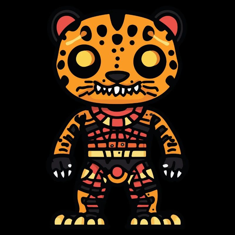 Léopard Halloween Bande dessinée Zombie