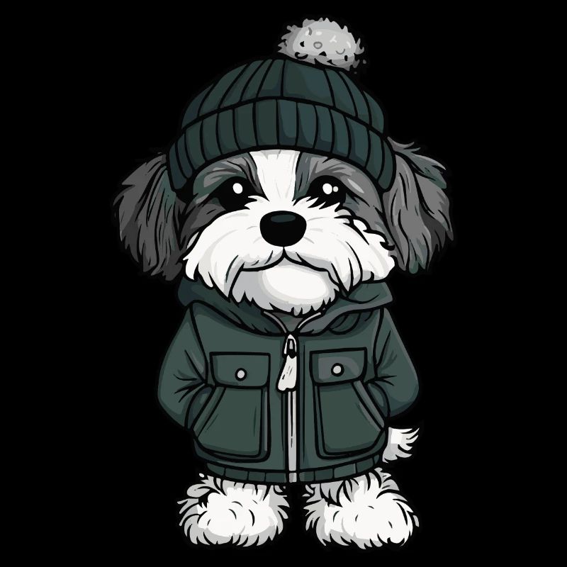 Havanese Hund Winter