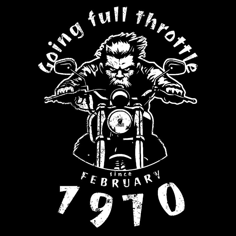 55. Geburtstag Going full throttle since 02/1970