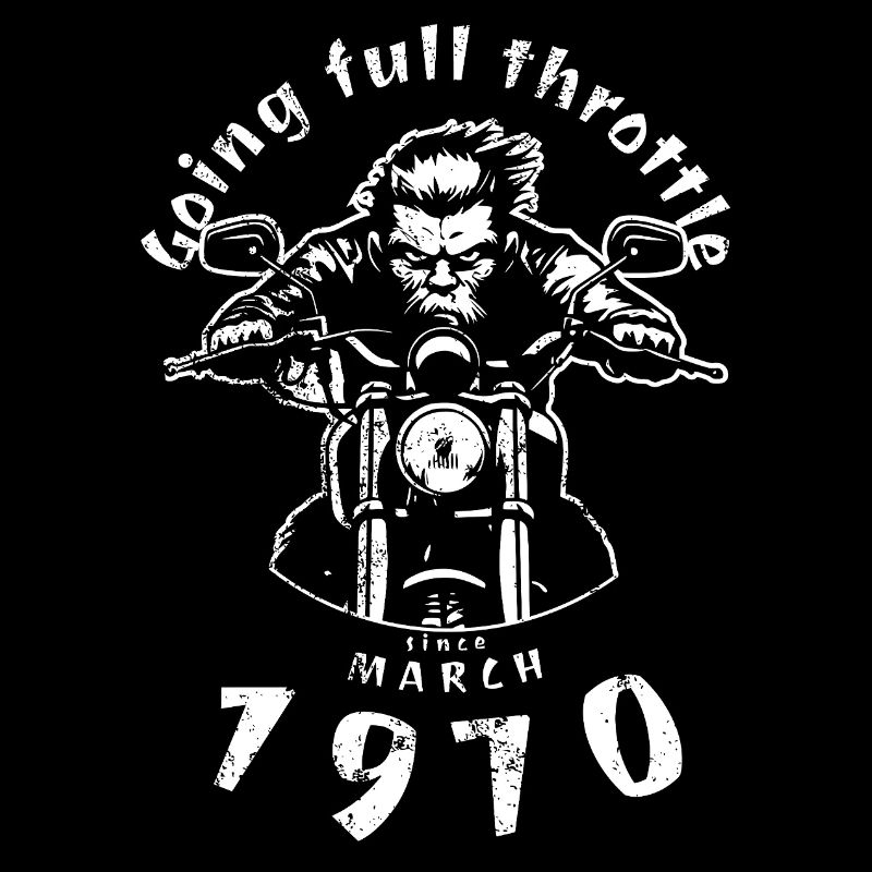 55. Geburtstag Going full throttle since 03/1970