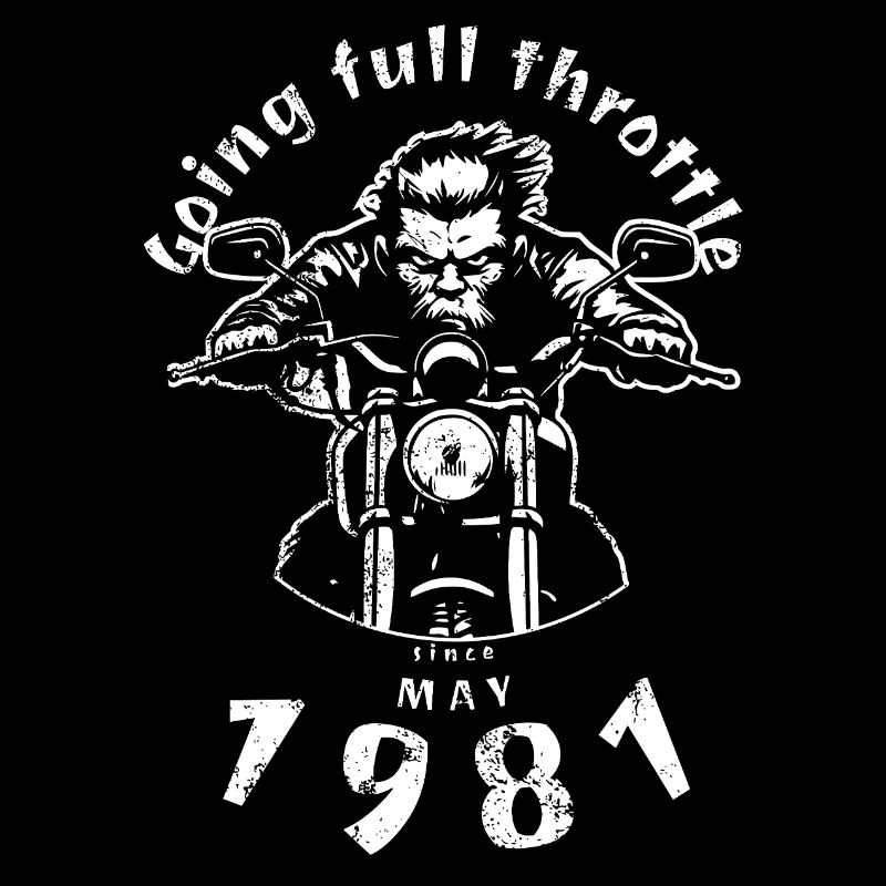 44. Geburtstag Going full throttle since 05/1981