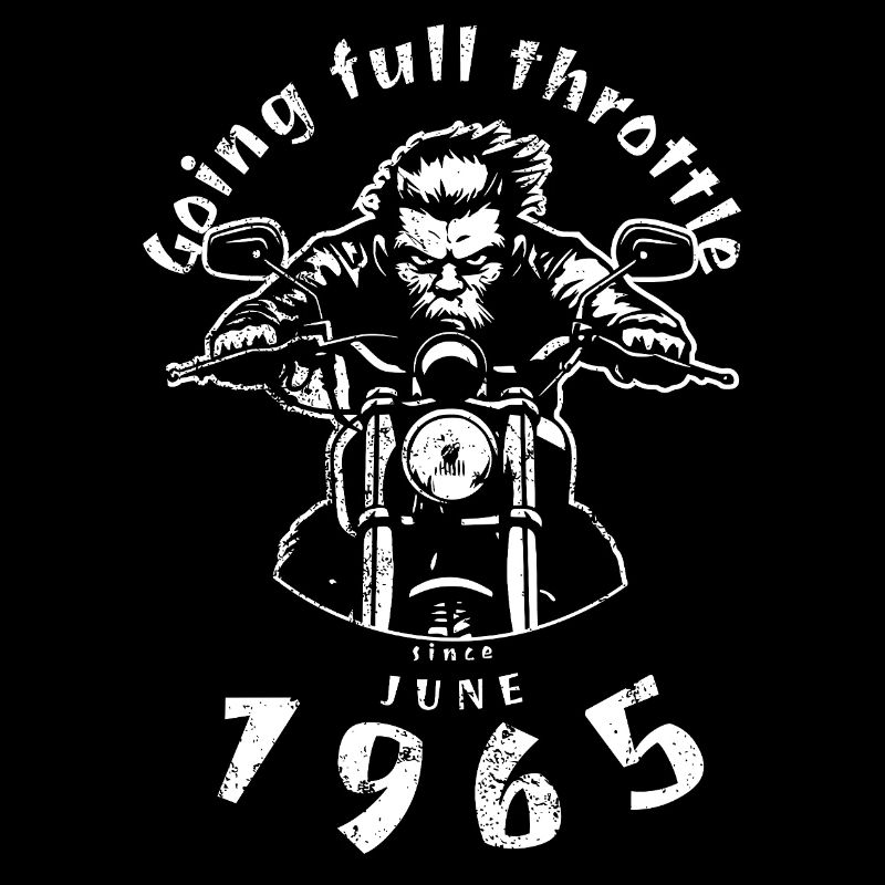 60. Geburtstag Going full throttle since 06/1965