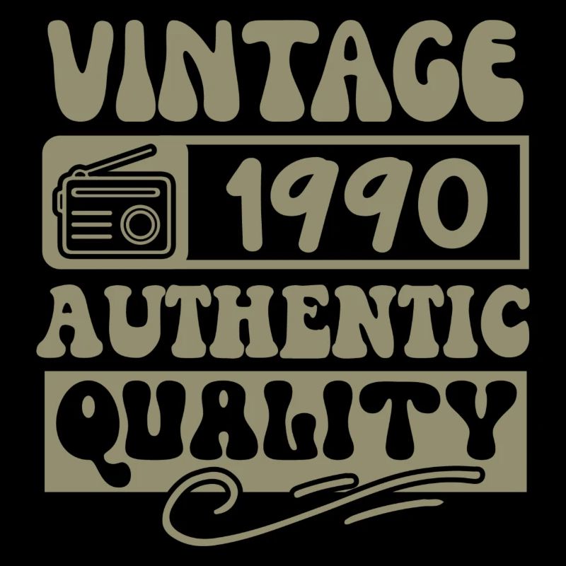 Authentic 1990 Millésime 1990 - Vintage 1990 Rétro