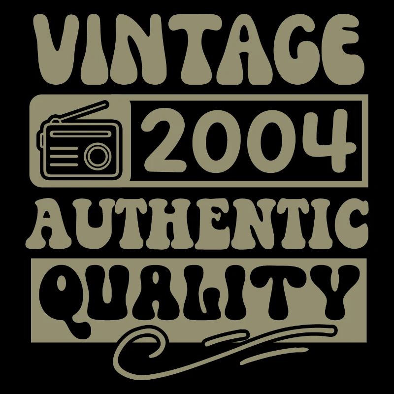Authentic 2004 Millésime 2004 - Vintage 2004 Rétro