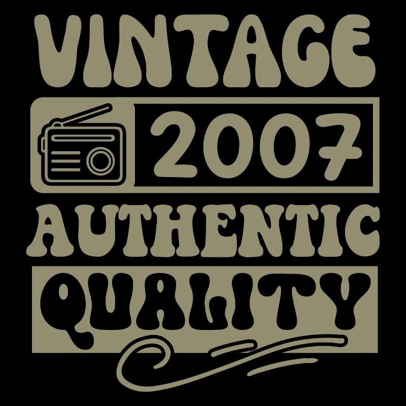 Authentic 2007 Millésime 2007 - Vintage 2007 Rétro