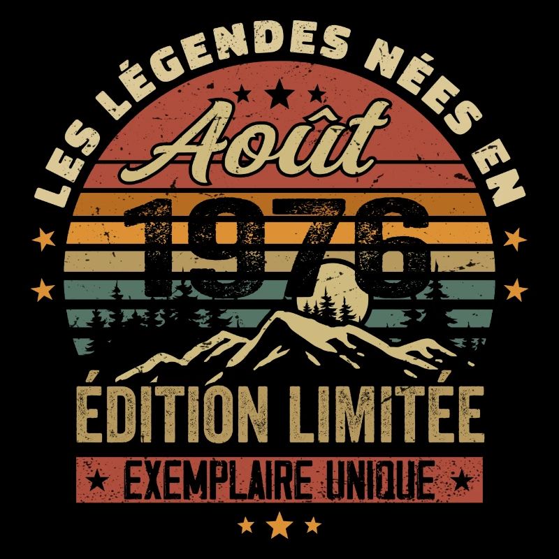 August 1976 Geburtstagsgeschenk August 1976 August