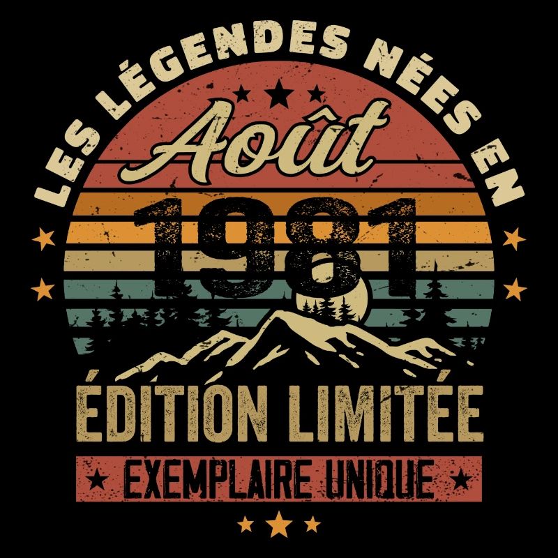 August 1981 Geburtstagsgeschenk August 1981 August