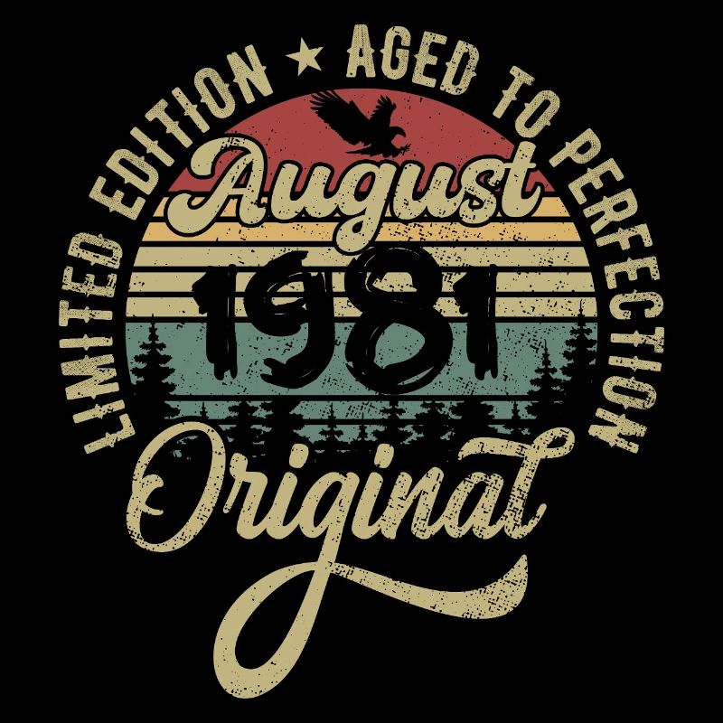 August 1981 Geburtstagsgeschenk August 1981 August