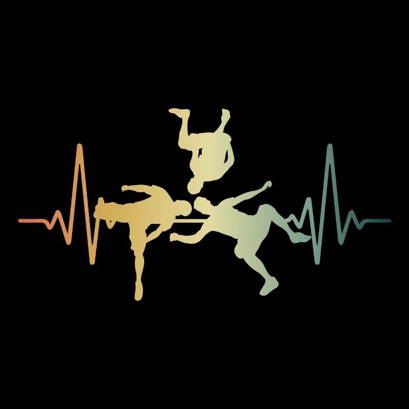 Heartbeat Parkour Sideflip ECG Pulse