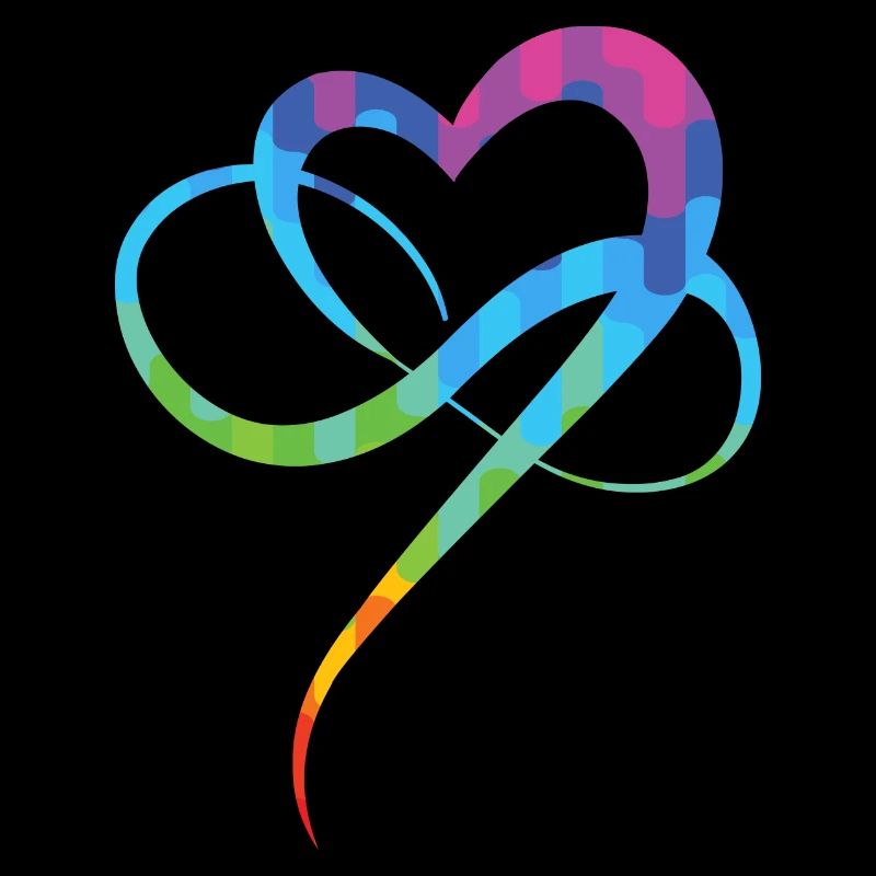 Poly Love Heart - Infinity Herz