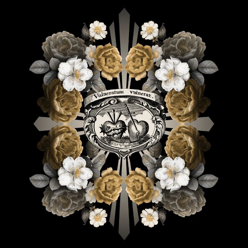 Jésus-Christ, Sacré-Cœur de Jésus, décor de roses