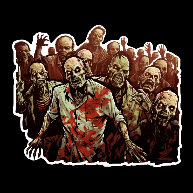 Halloween Zombie Group