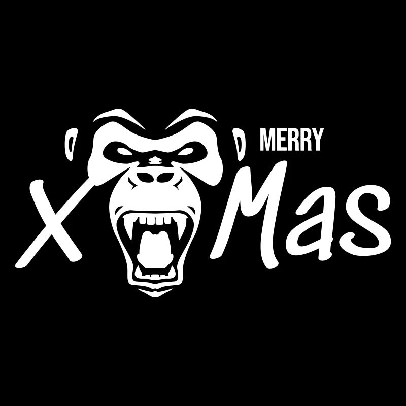 Merry Xmas Gorilla Monkey Gift