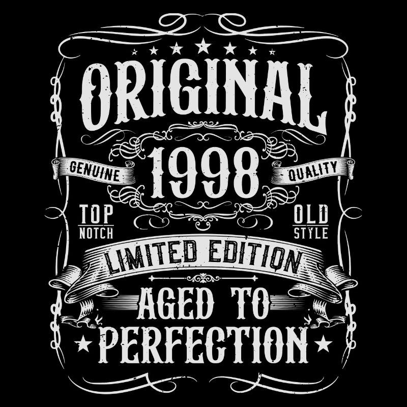 1998 born vintage birthday gift
